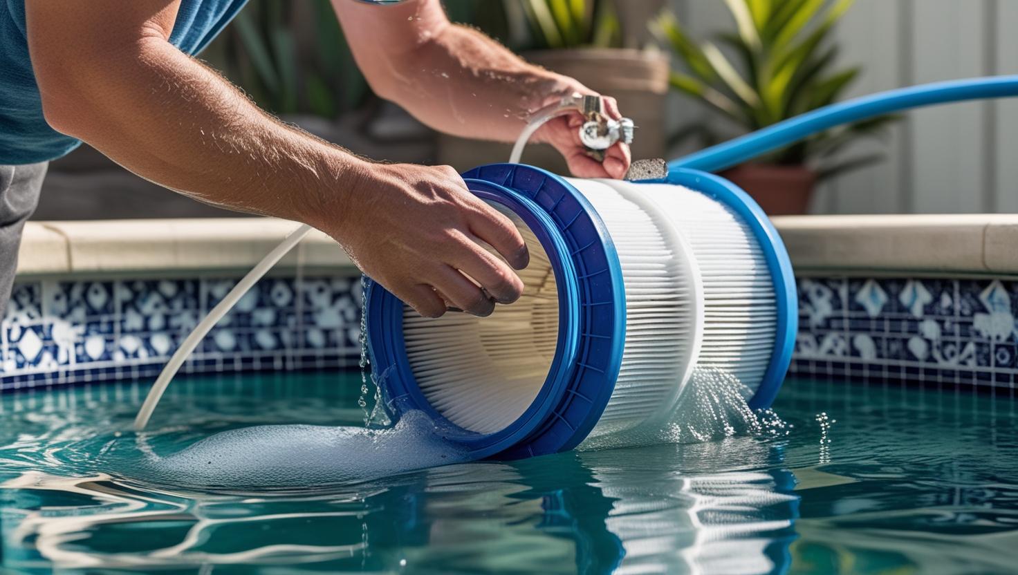 how do you clean a cartridge pool filter