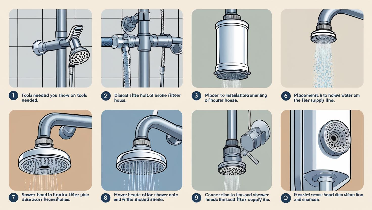 how to install water filter in shower