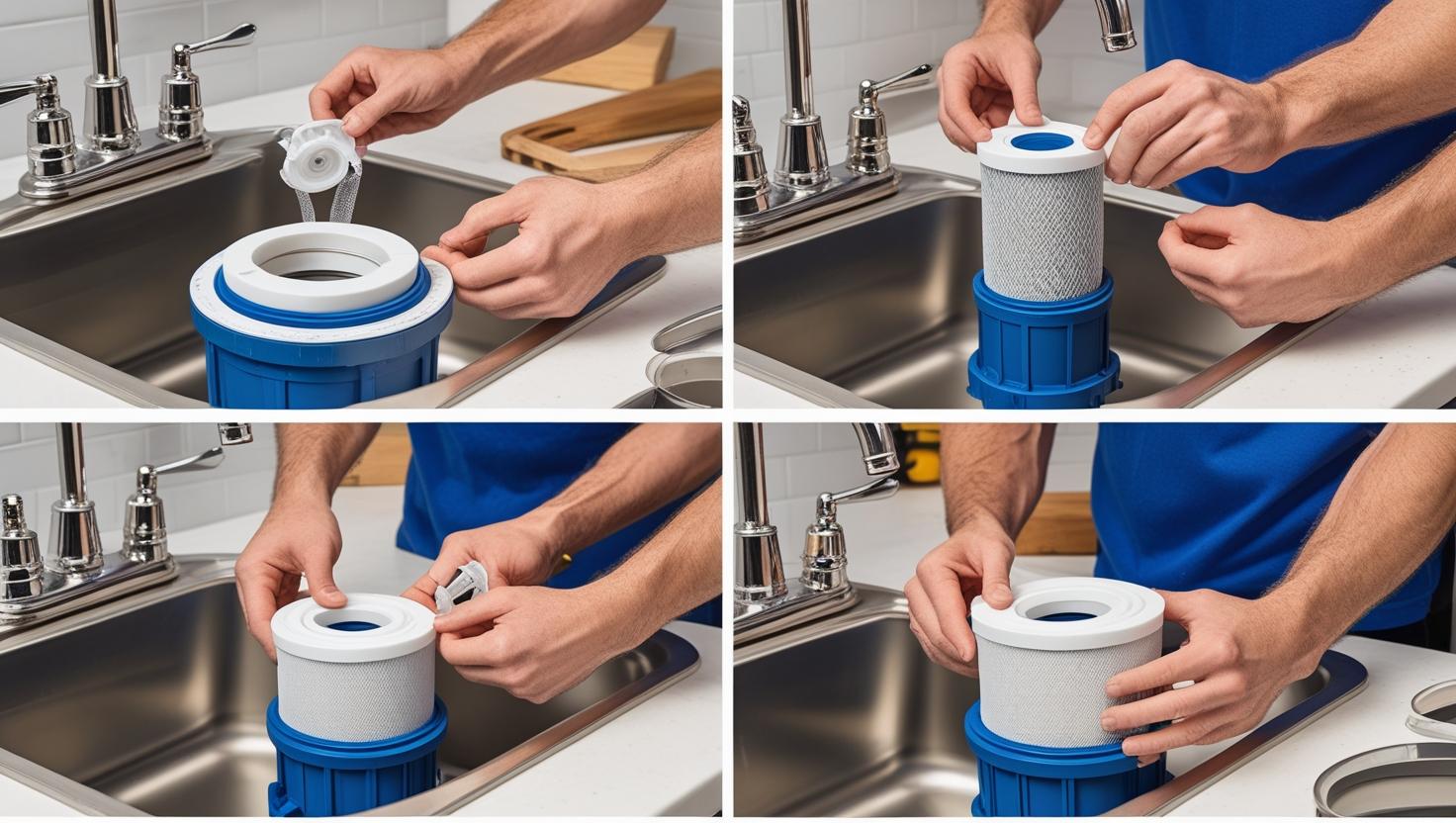 how to replace water filter cartridge
